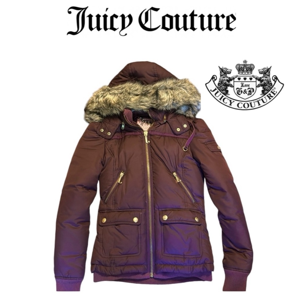 JUICY COUTURE 2004 PUFFER JACKET with FUR Hood